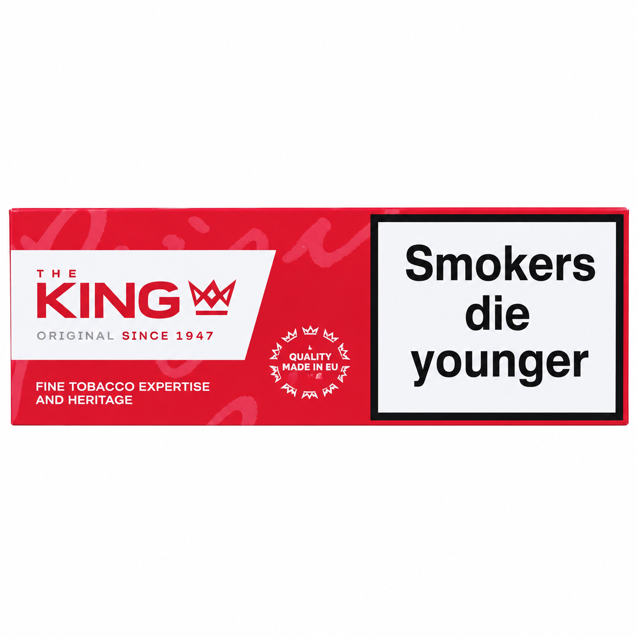 The King Original Red King Size Cigarettes - Imported Travel Retail Version